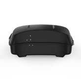 HR3 Black Denim 10.7" Chopped Style Touring Trunk Luggage For 14-24 Harley Touring